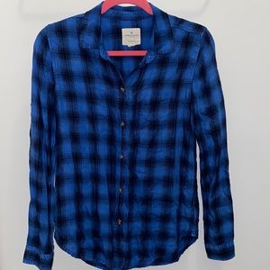 American Eagle XS plaid shirt